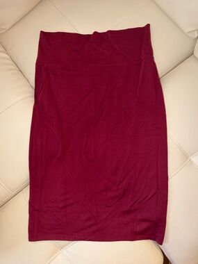 Athleta Maroon Pencil Skirt